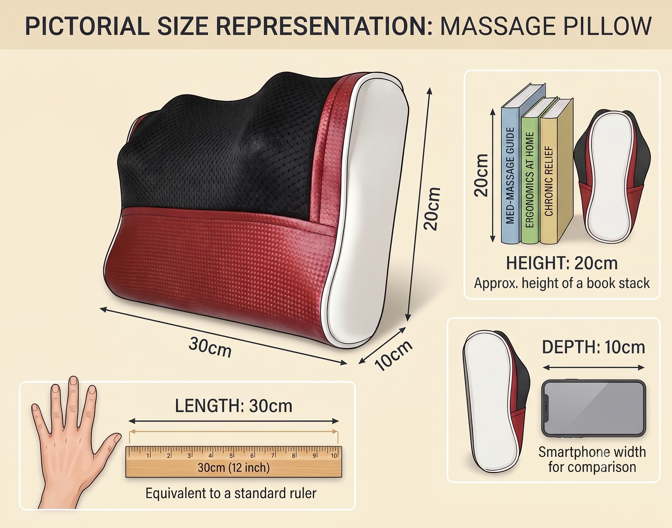 Heated Shiatsu Massage Pillow